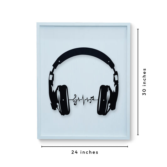 Music Headphone Wall Art