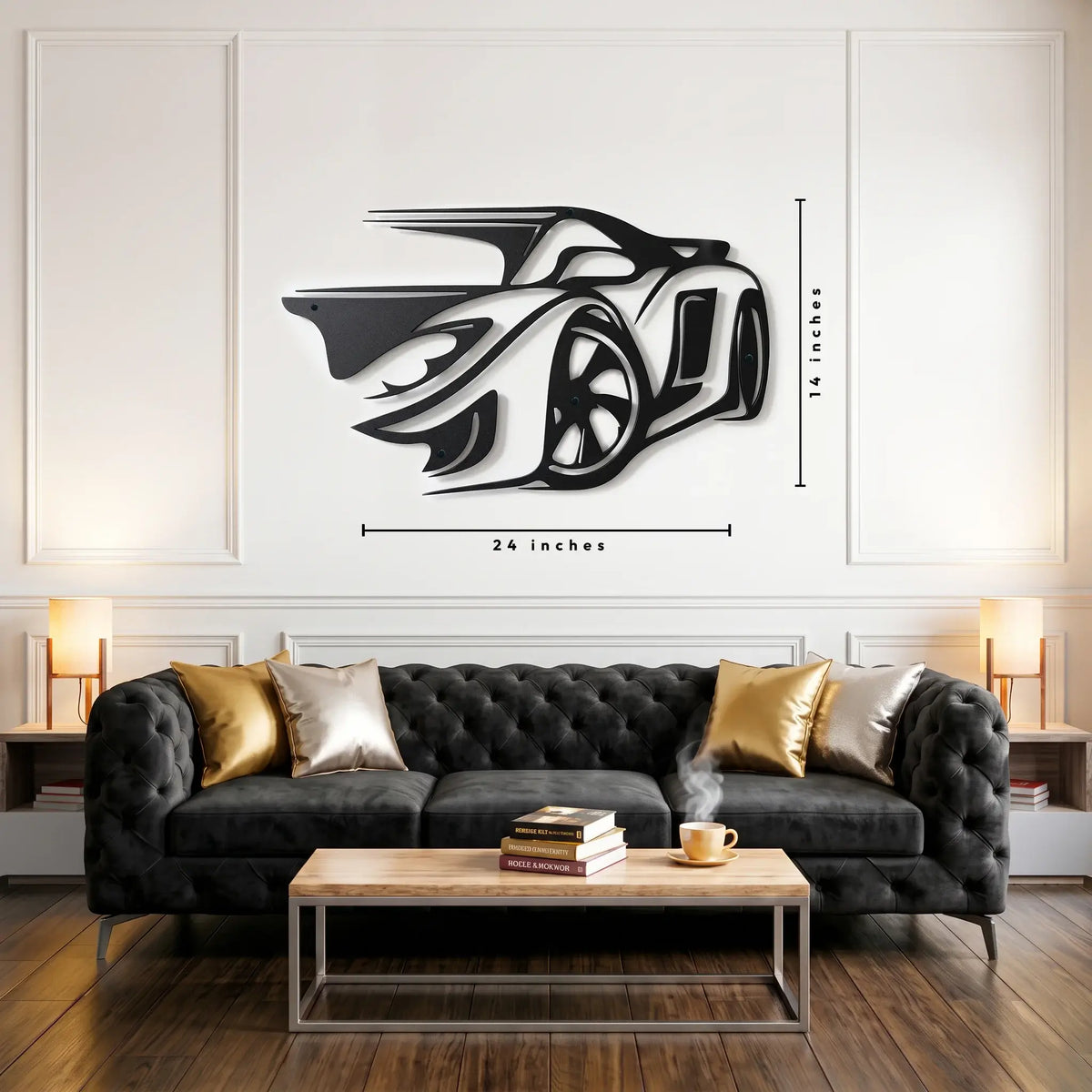 Sports Car - Metal Wall Art