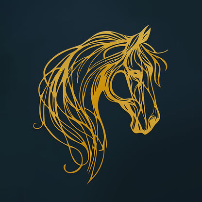 The Gallant Horse - Metal Wall Art