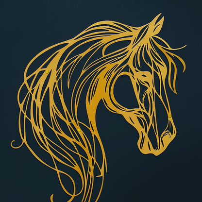 The Gallant Horse - Metal Wall Art