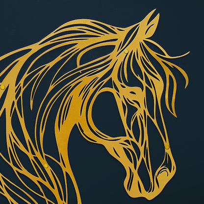 The Gallant Horse - Metal Wall Art