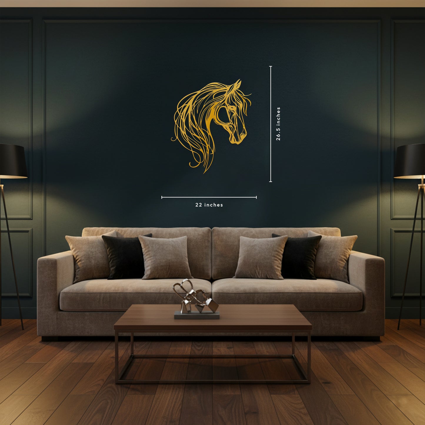 The Gallant Horse - Metal Wall Art