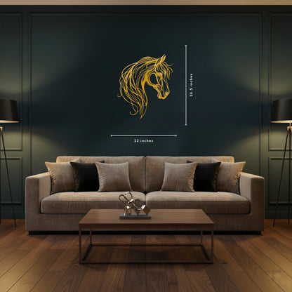 The Gallant Horse - Metal Wall Art